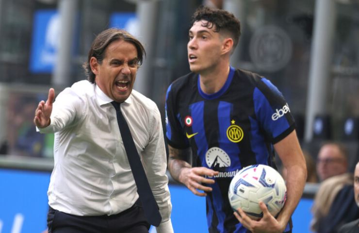 Inzaghi grida al suo giocatore
